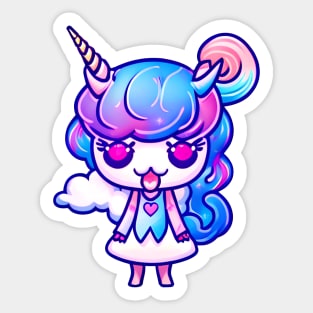 A CUTE KAWAII Unicorn Sticker